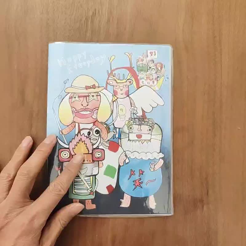 七福星 方格 笔记本 附书套 - 笔记本/手帐 - 纸 多色