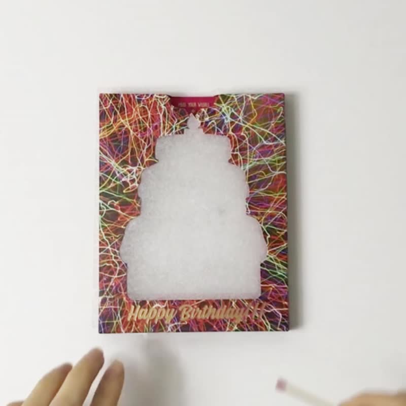 点火生日卡片 - 卡片/明信片 - 纸 
