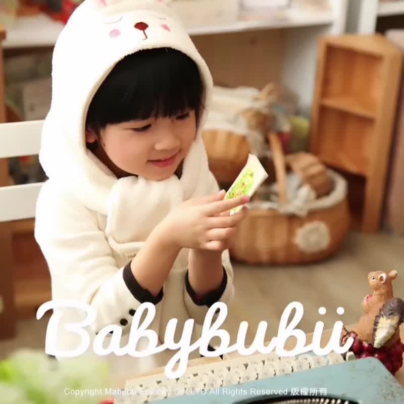 可爱动物儿童小兔围巾帽保暖绒毛帽赠礼物盒包装 - 婴儿帽/发带 - 棉．麻 