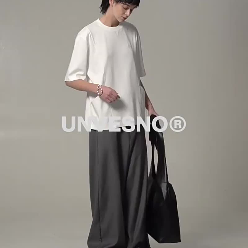 Unvesno (UN) 进口双面丝光棉纯色基础T恤风格口袋短袖 SWS-1645 - 男装上衣/T 恤 - 棉 黑色