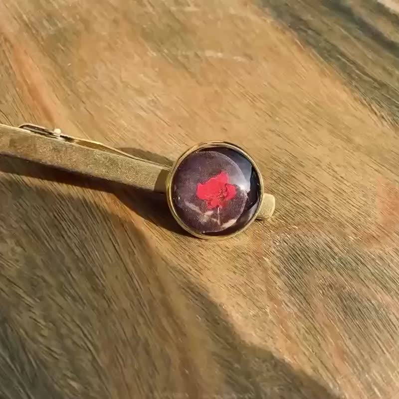 玫瑰 领带夹 Tie Clips - 领带/领带夹 - 铜/黄铜 金色