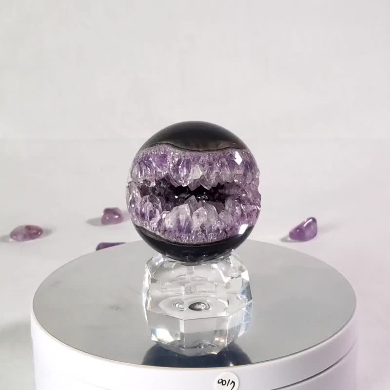 玛瑙许愿晶球 170217 - 摆饰 - 水晶 紫色