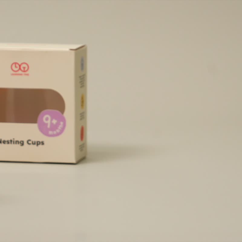 Nesting Cup 提供3合1活动, 收纳或堆叠游戏, 零食碗, 洗澡游戏 - 玩具/玩偶 - 硅胶 