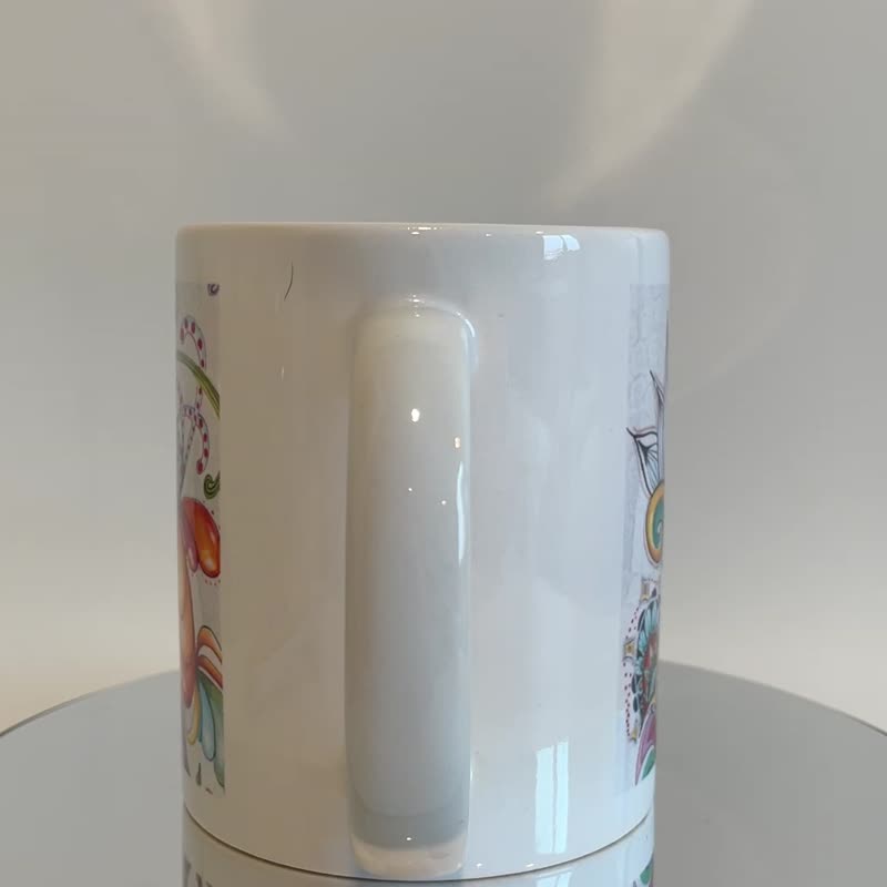 【无法无天】 CMA 原创手绘涂鸦风格马克杯/咖啡杯 - 其他杯子 - 瓷 多色