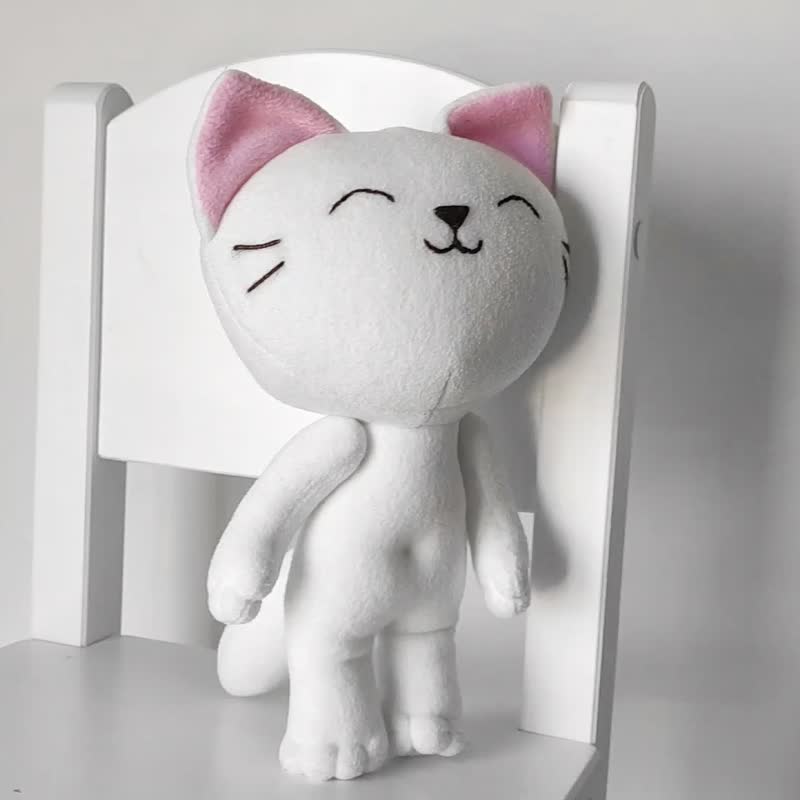 Cat Doll pattern: plush Kitty sewing pattern PDF & tutorial — cute stuffed Kitty - 手工艺教程/工具书 - 其他材质 