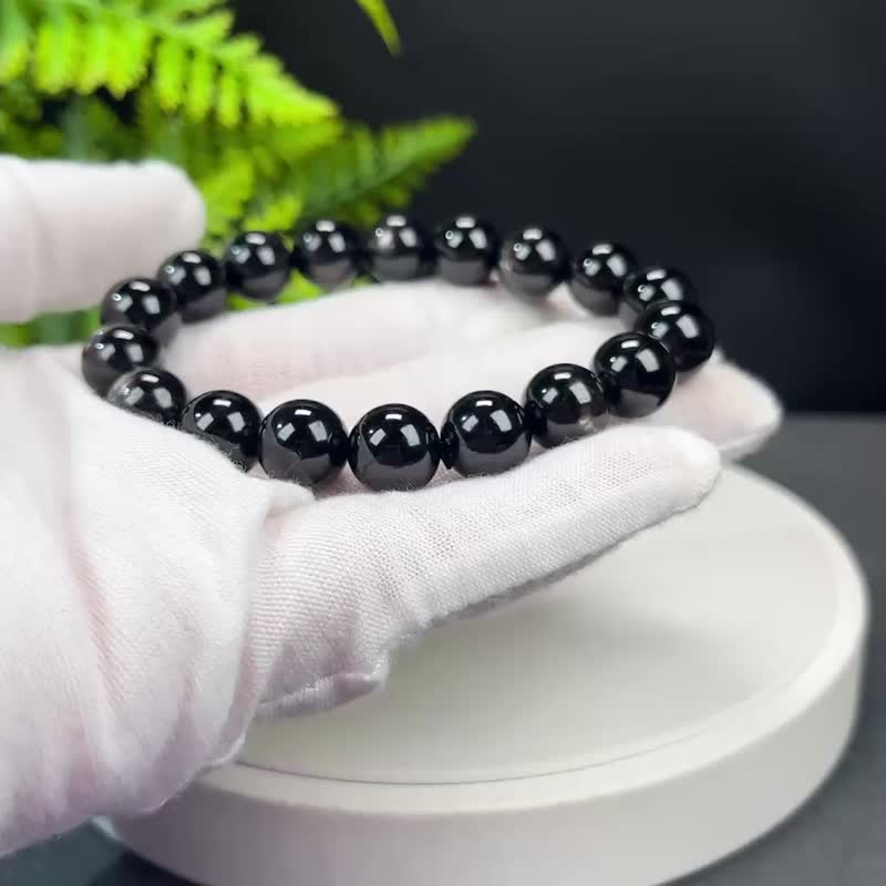 高品质埃及金运石手串11mm颗颗带眼单圈女款闪耀灵动灵气自信洒脱 - 手链/手环 - 宝石 