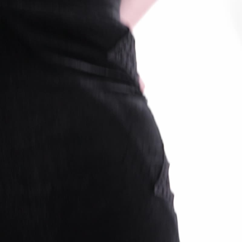 【大尺码】哥德炼金玫瑰乌鸦喇叭裤 - 女装长裤 - 其他材质 黑色