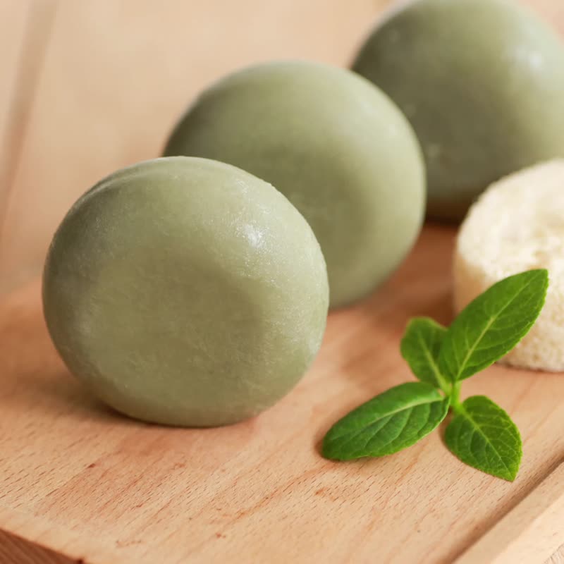 温泉丝瓜薄荷皂 洁面皂/去角质/通畅毛孔/中/油/混和性皮 - 洗手用品 - 其他材质 绿色