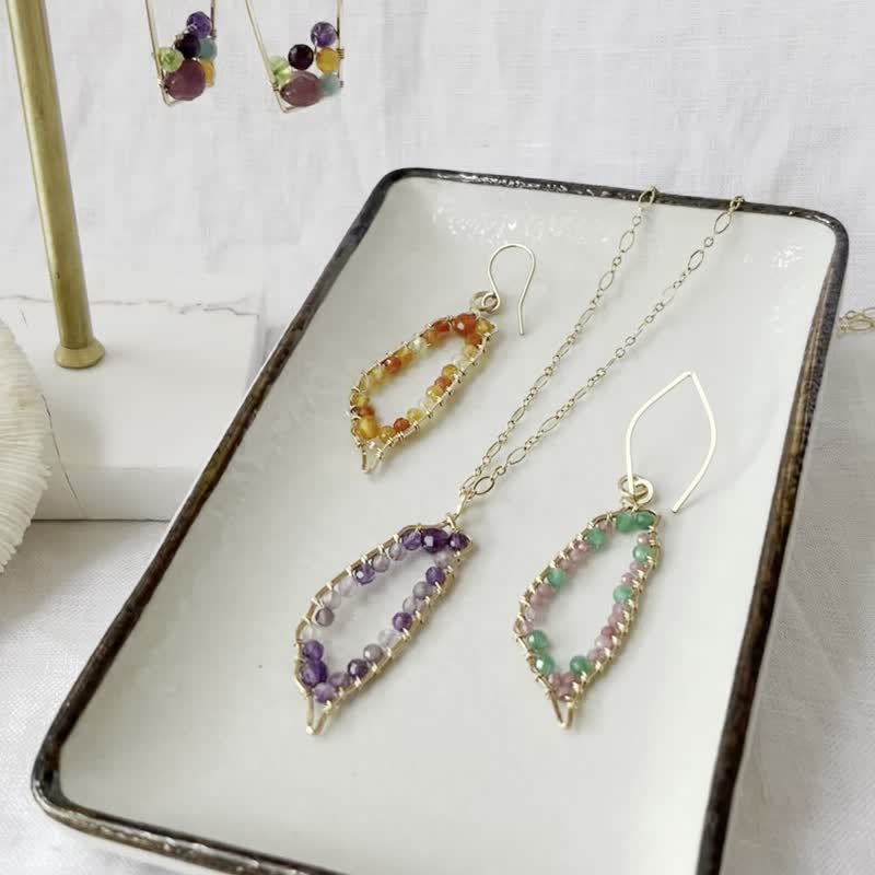 台湾印象#Taiwan#台湾地图#台湾耳环#珍珠奶茶#台湾文创#手作耳环 - 耳环/耳夹 - 贵金属 金色