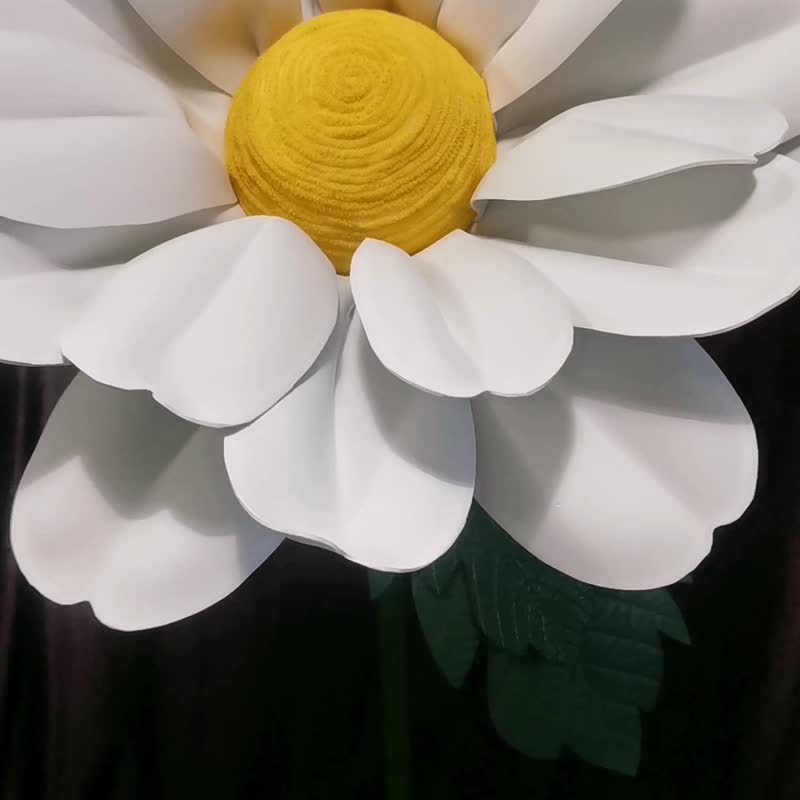 大泡沫雏菊。大甘菊。大雏菊。婚礼装饰。巨大的白花 - 其他 - 其他材质 