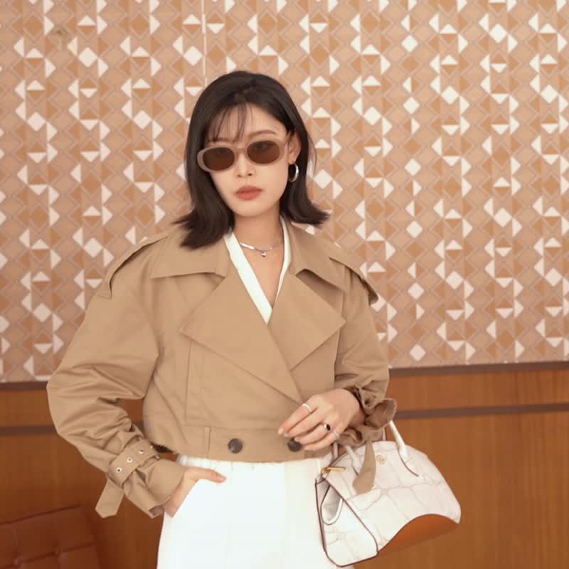 Maderia 鳄鱼纹压花皮革手提包 原创设计 - 手提包/手提袋 - 真皮 白色