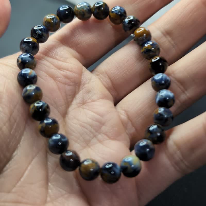 【订制品】彼得石 Pietersite 7-12mm 纳米比亚  彼德石 天然水晶 - 手链/手环 - 水晶 