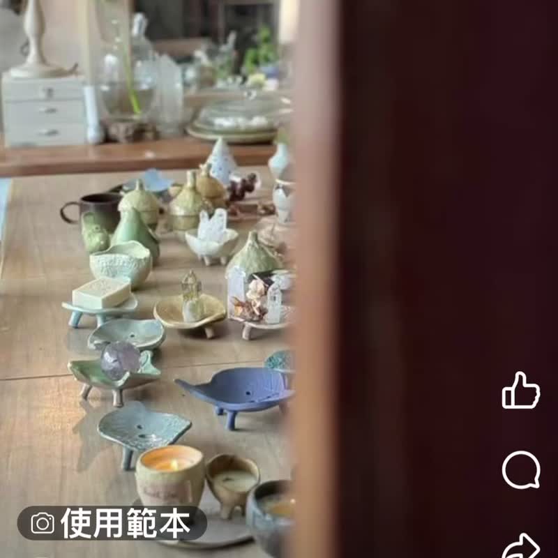圣诞礼物 心花开幸福守护兔子夜灯 - 灯具/灯饰 - 陶 咖啡色