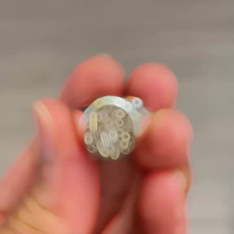 Script monogram图章戒指-手工微雕 草写字母 hand engraving - 戒指 - 贵金属 