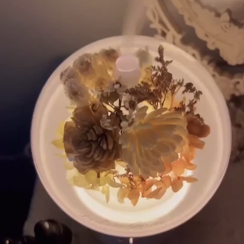 【定制化商品】花盅夜灯香氛机 - 香薰/精油/线香 - 其他材质 
