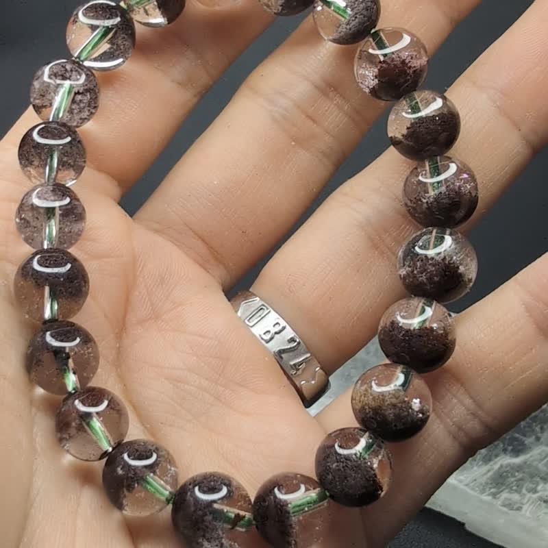 【订制品】 聚宝盆红幽灵 6-14mm 手串 Red Phantom 巴西 天然水 - 手链/手环 - 水晶 