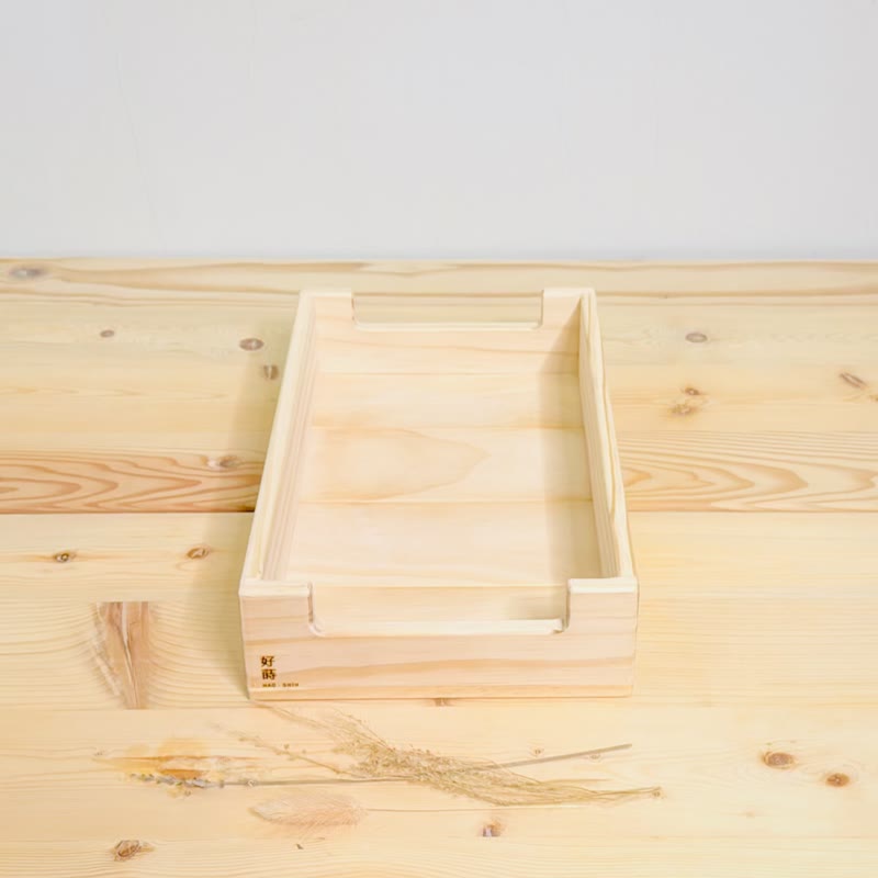 凹槽把手 收纳实木木盒 高2 号盒【 30 x19 x7 】- 给家一个温暖 - 收纳用品 - 木头 