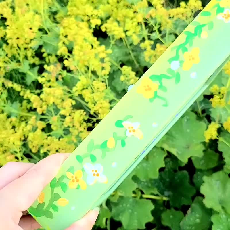 [独特/花痴漫步/黄绿]透明艺术阴影画室内花痴物件礼物 - 海报/装饰画/版画 - 压克力 绿色
