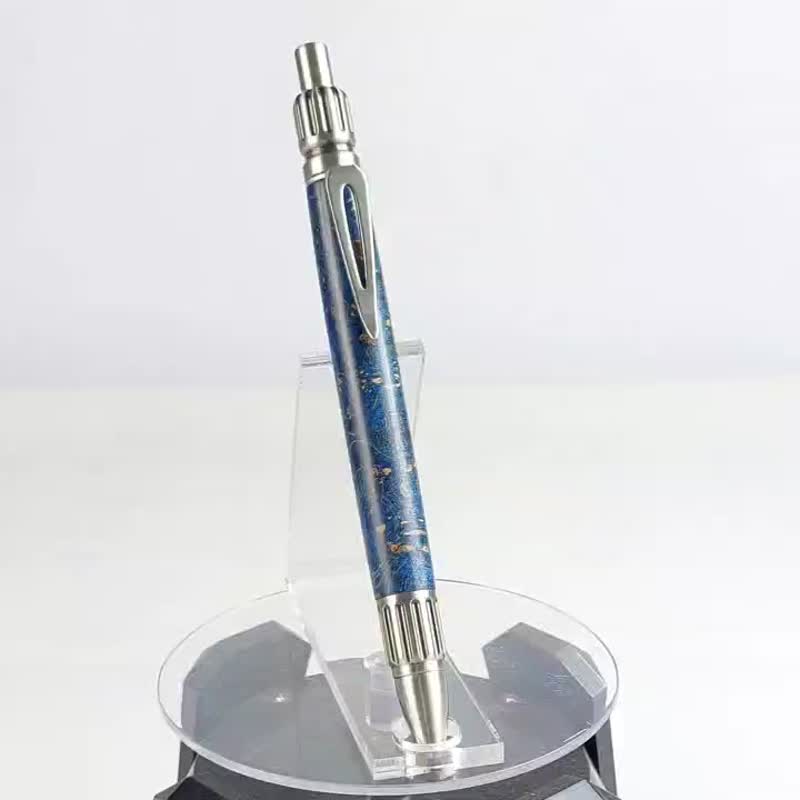 稳定木按压原子笔/手工原子笔/KOBE手工笔 - 圆珠笔/中性笔 - 木头 