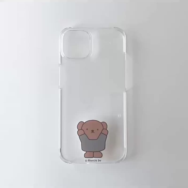 【Pinkoi x miffy】押花iPhone手机壳 - 波里斯熊举手款 - 手机壳/手机套 - 树脂 多色