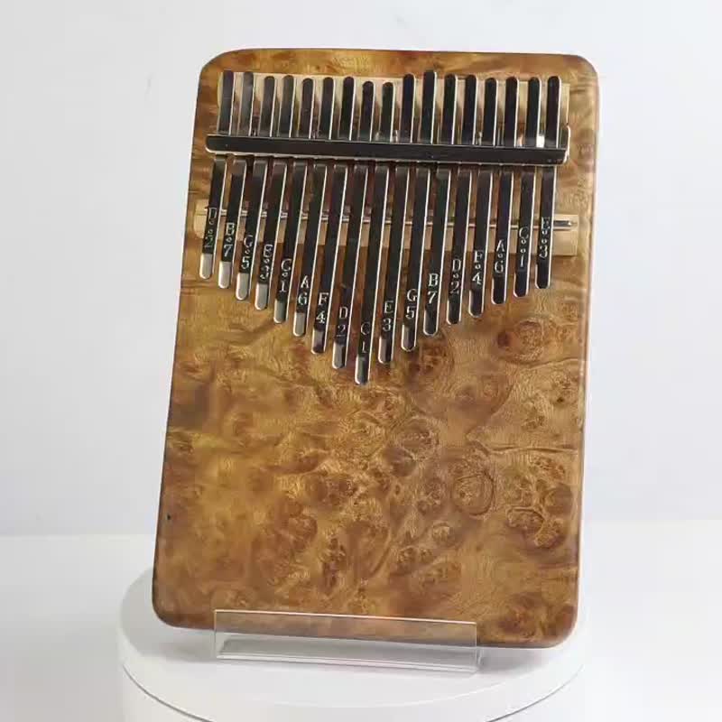 黄金樟树榴拇指琴/ 17音单板拇指琴 /KALIMBA - 吉他/乐器 - 木头 金色