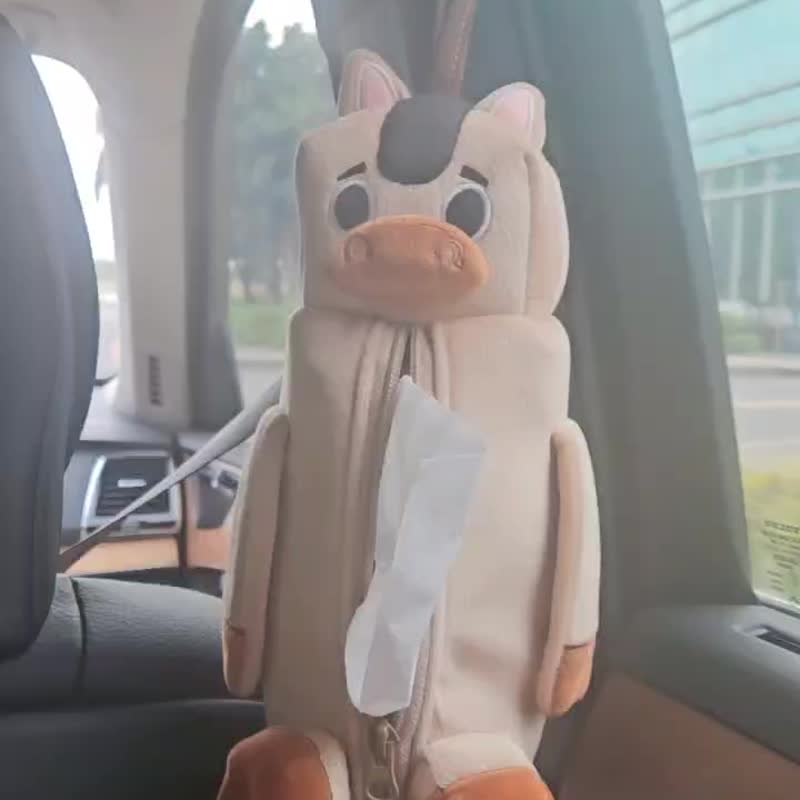 动物造型 车用卫生纸套- 挂式好抽取  马总裁  8种造型 - 纸巾盒 - 其他人造纤维 卡其色