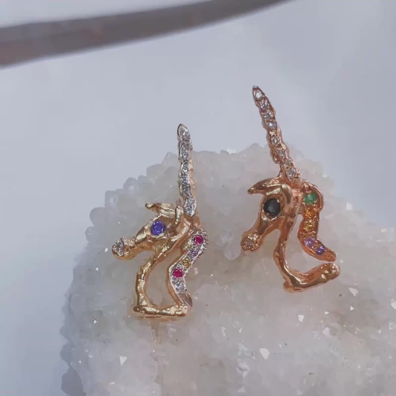 925纯银双面生肖锁骨链- Horse马 - 锁骨链 - 纯银 