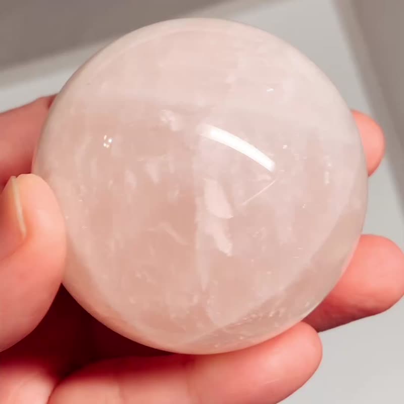 CrystalCorner隅石丨马达加斯加粉水晶球丨净化丨疗愈水晶法宝 - 摆饰 - 水晶 