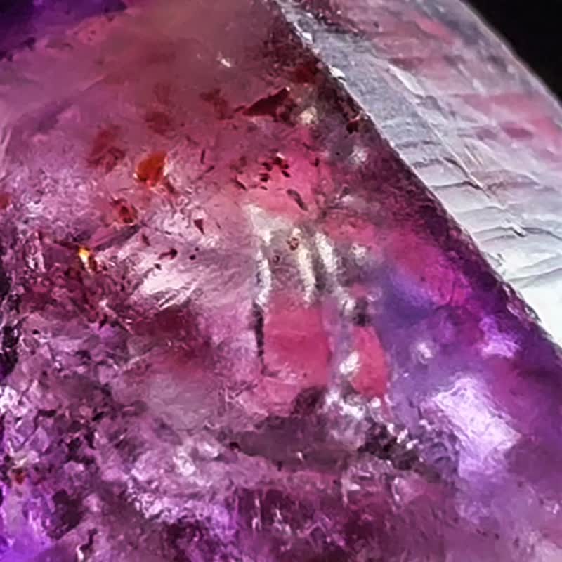 全方位能能量 超级七super seven quartz 水胆 超七水晶 三轮骨干 - 摆饰 - 水晶 紫色