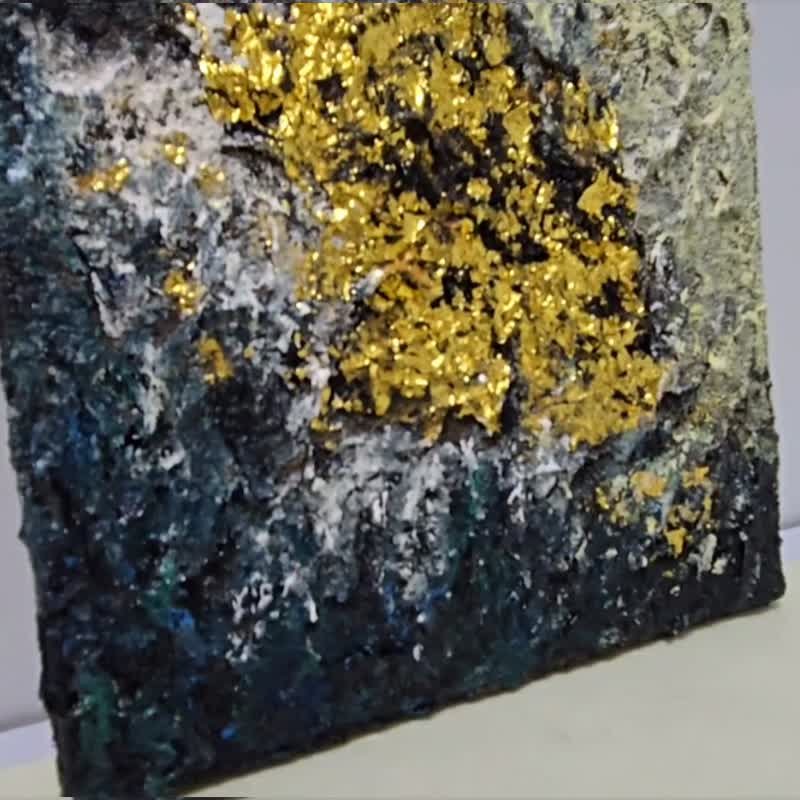 压克力画/丙烯肌理艺术创作/【黑洞】原创手作/送礼20×20装饰画 - 摆饰 - 压克力 