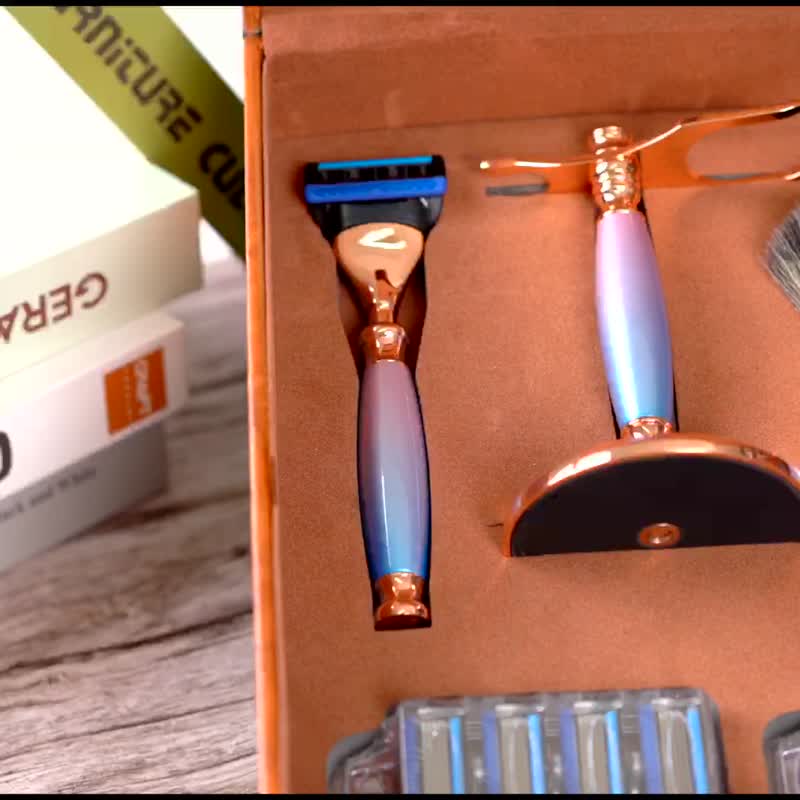 快速出货【两周年限量纪念款】 豪华典藏版刮胡刀礼盒 - 独角兽款 - 男性清洁护肤品 - 其他金属 多色