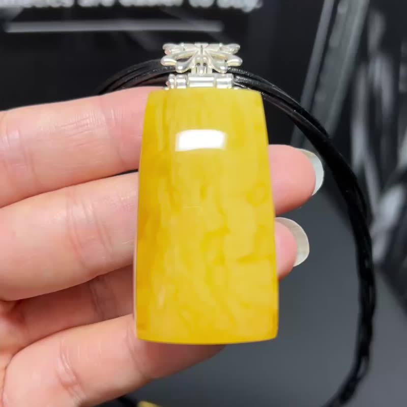 欧款新货  镶嵌波兰制造  天然波罗的海蜜蜡吊坠 俄料成色美 s925 - 手链/手环 - 水晶 