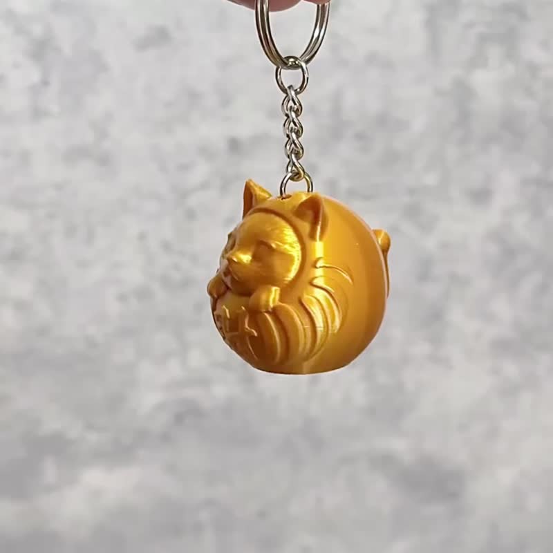 开运达摩锁匙扣 钥匙圈/吊饰/动物/猫/狗/送礼/办公室摆设 - 吊饰 - 塑料 多色