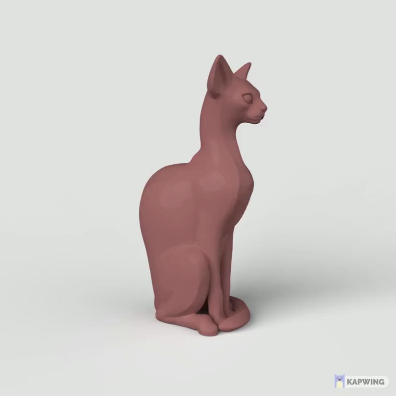 3D模型STL CNC Router文件 3dprintable Cat Abyssinian - 其他数码设计 - 其他材质 