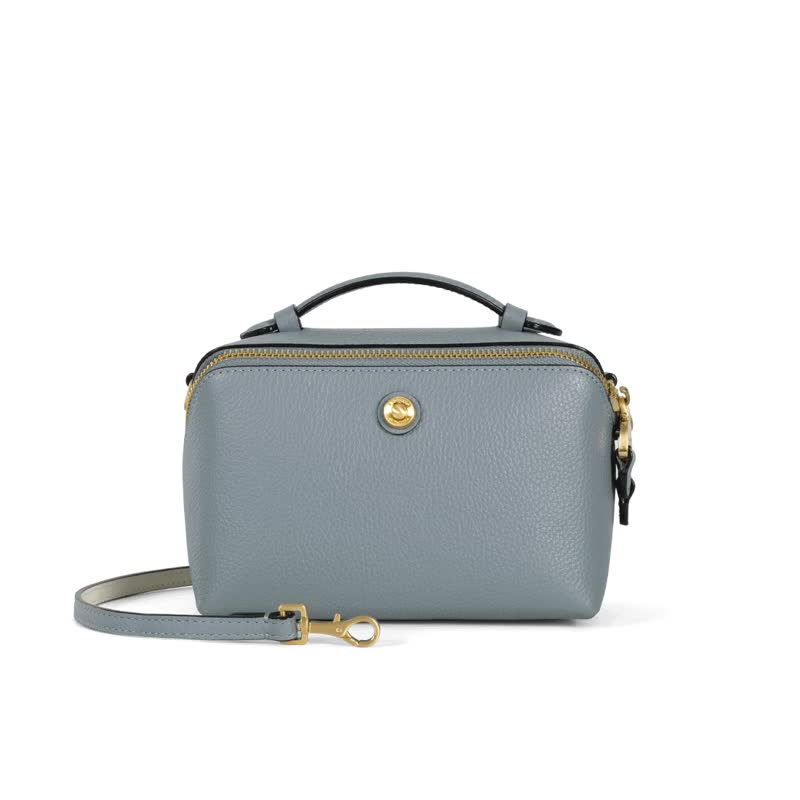 Stella 牛皮小斜背袋【原创设计】 - 侧背包/斜挎包 - 真皮 多色