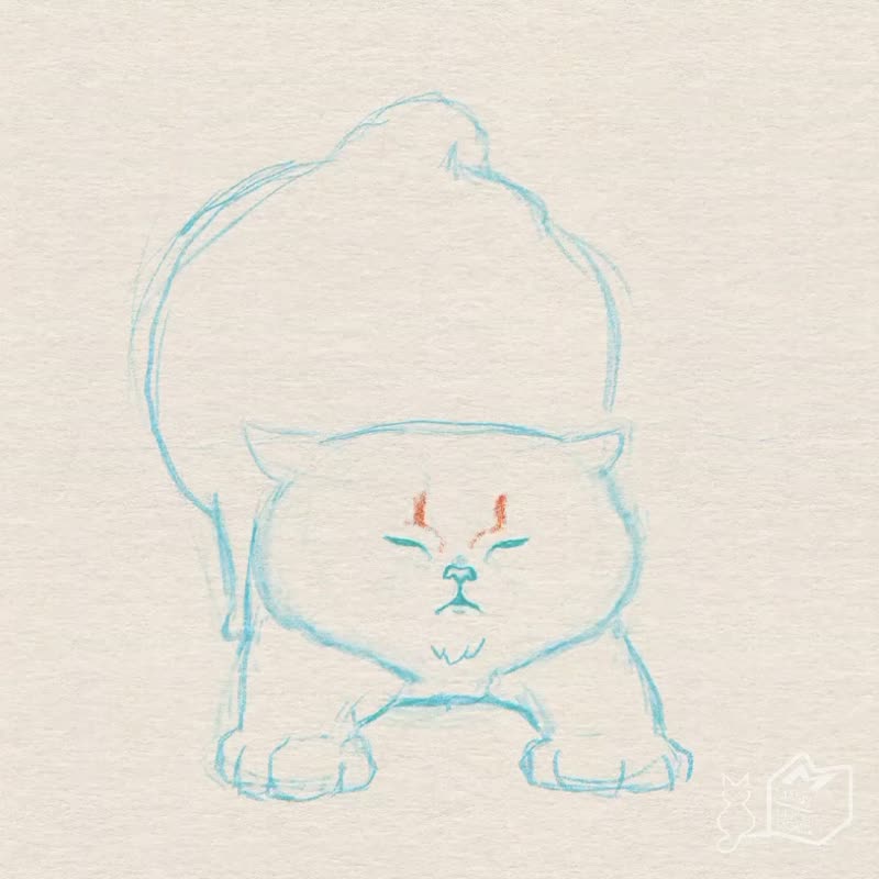 瑜伽俱乐部猫 — 亚克力钥匙扣 - 钥匙链/钥匙包 - 压克力 透明