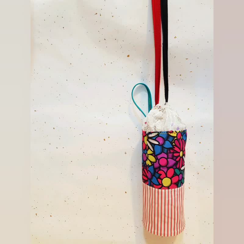 内外防水/肩背手提/随身瓶杯保护袋-爱花物语 Thermos Carry Bag - 随行杯提袋/水壶袋 - 防水材质 多色