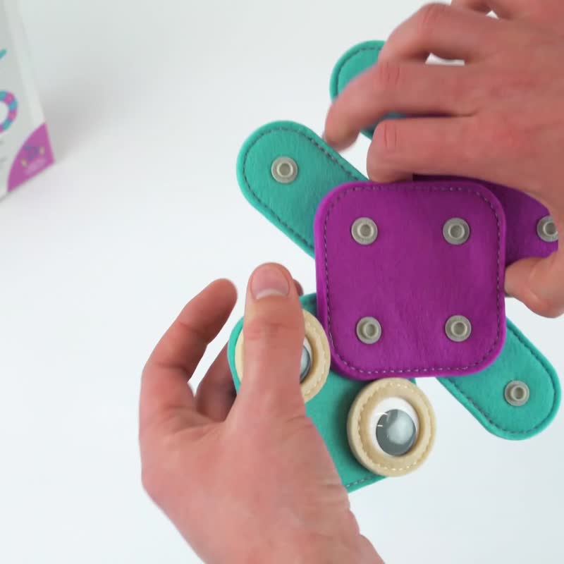 KNOP KNOP 毛毡积木玩具 Dino (可水洗) - 玩具/玩偶 - 羊毛 多色