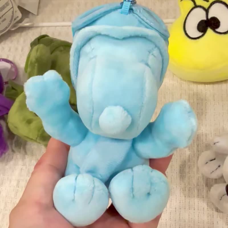 Snoopy马卡龙色史奴比钥匙圈吊饰-宝宝蓝 - 钥匙链/钥匙包 - 聚酯纤维 蓝色