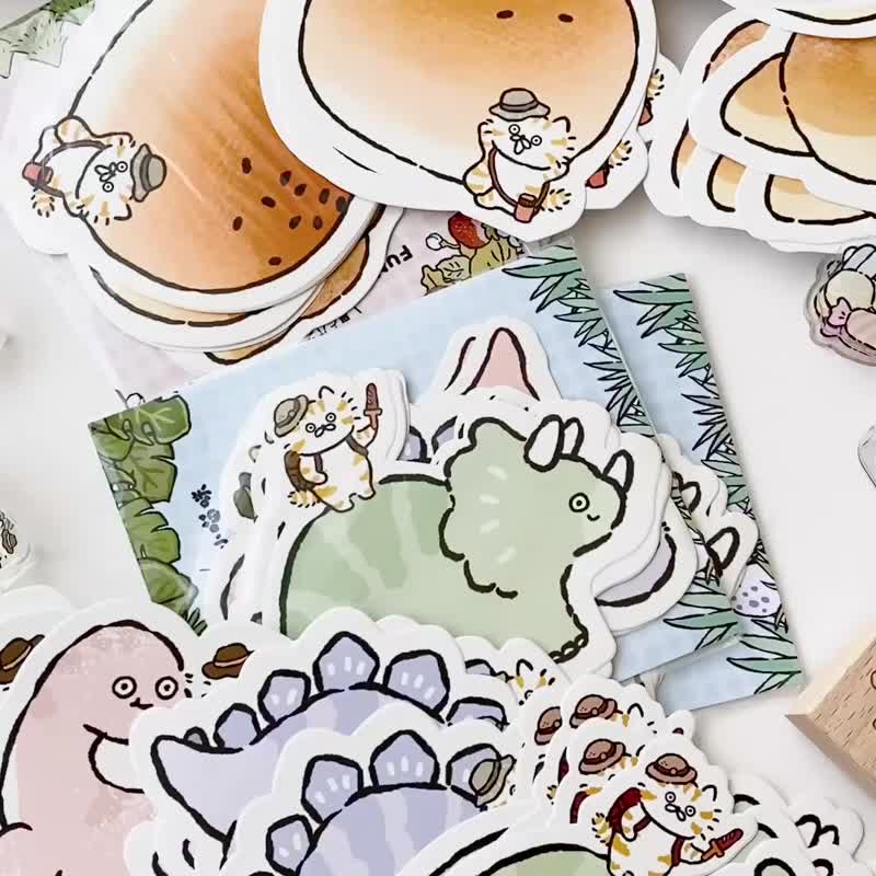 3小喵咪童话冒险旅程异型便笺/便条纸/共2款 - 便条纸/标签贴 - 纸 多色