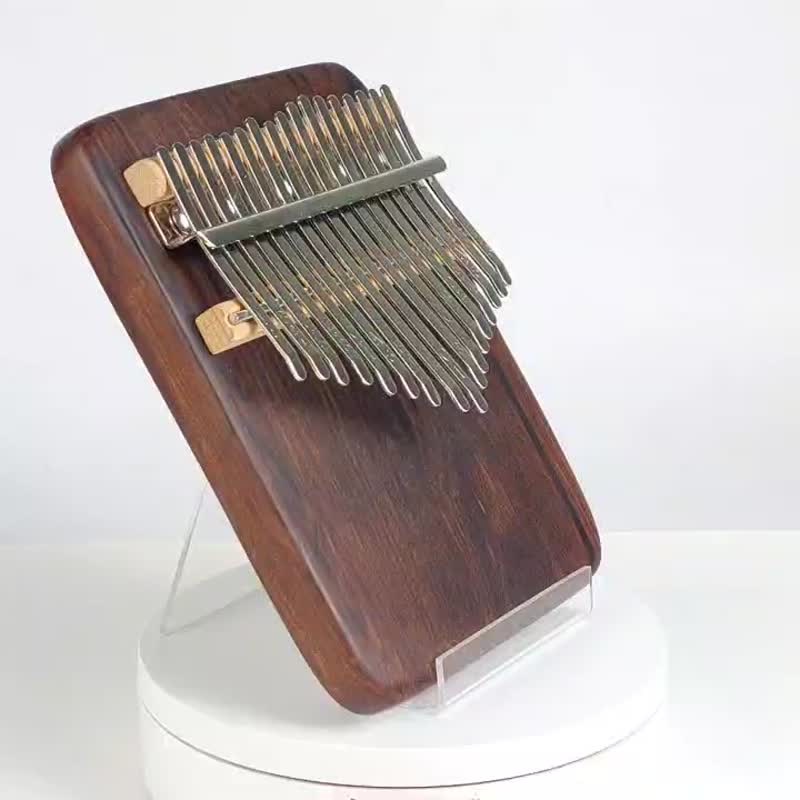 东非黑黄檀拇指琴/17音拇指琴/KALIMBA - 吉他/乐器 - 木头 咖啡色