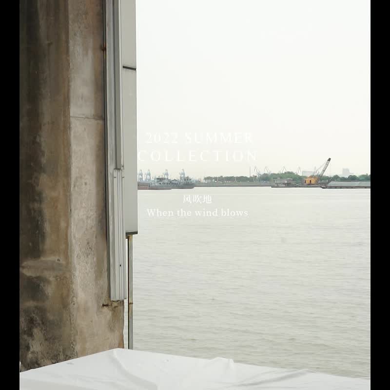 RIMLESS无边 原创设计雕塑印花缎面垂坠感连衣裙露背开衩吊带裙 - 洋装/连衣裙 - 其他材质 