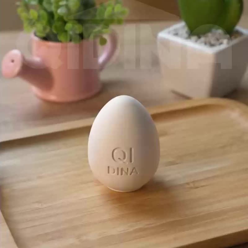QIDINA 4 入 - 台湾手工蛋型彩色除湿除臭冰箱圭藻土 - 收纳用品 - 环保材料 