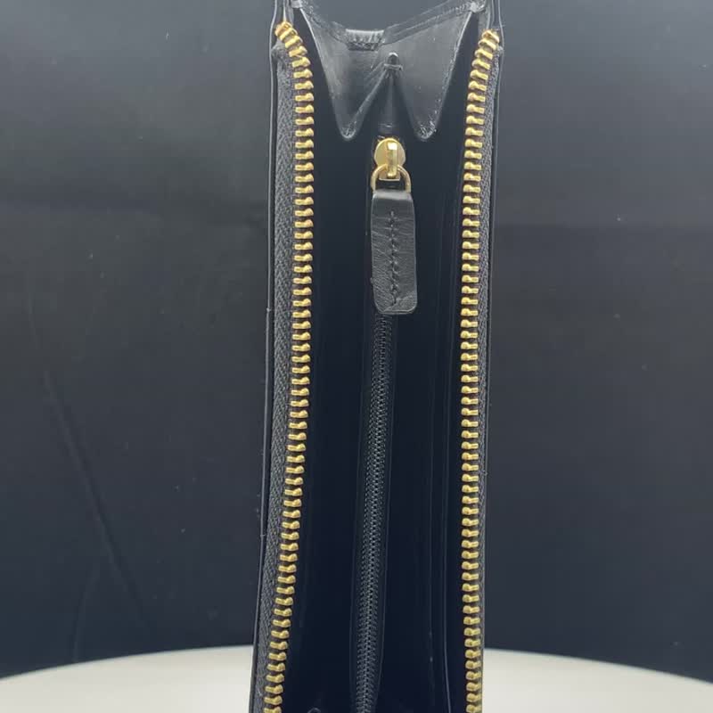 CROSS 限量1折  顶级小牛皮L型长夹 黑色 全新专柜展示品 - 皮夹/钱包 - 真皮 咖啡色