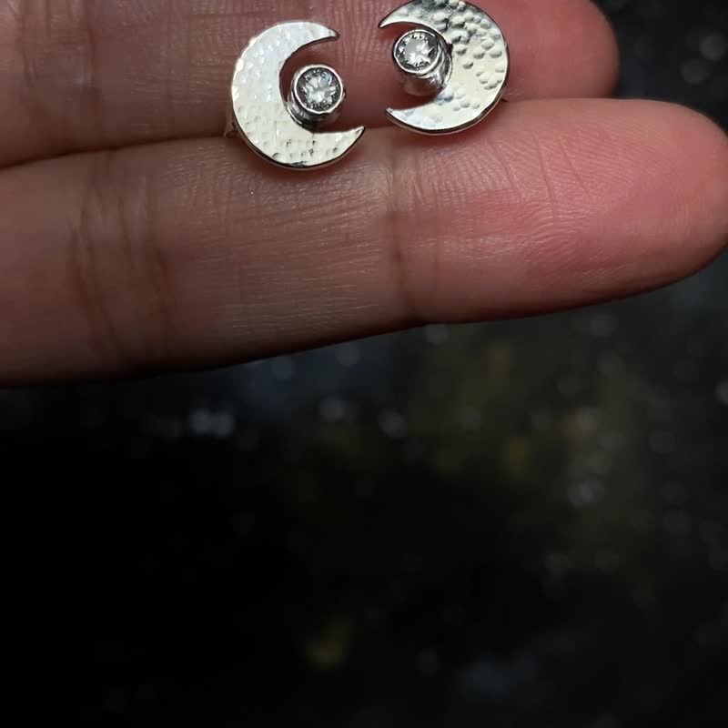 MIH 金工首饰 | 星辰耳环  925纯银 sterling silver earrings - 耳环/耳夹 - 纯银 银色