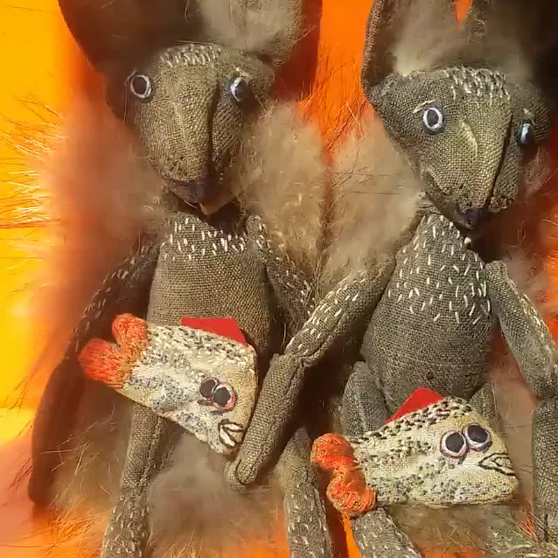 WOLF RYOOJI by KTZAY - 玩具/玩偶 - 亚麻 咖啡色