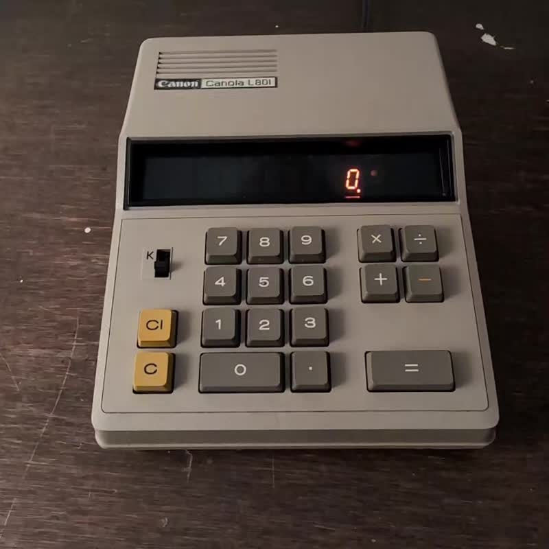 1970年代 日本制 Canon L801 计算机 - 摆饰 - 塑料 多色