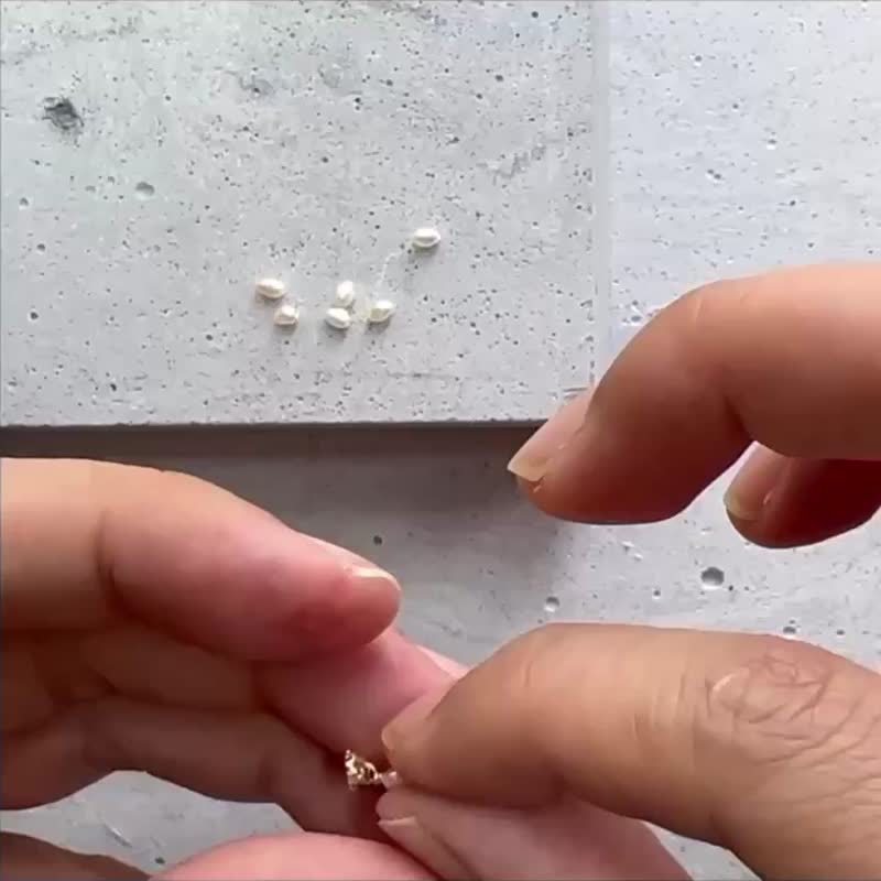 手链 锆石 尖晶石 珍珠 - 神殿 - - 手链/手环 - 宝石 红色