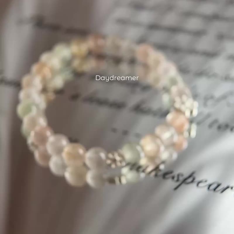 仙女色系彩兔毛纯银配饰设计款手链 - 手链/手环 - 水晶 多色