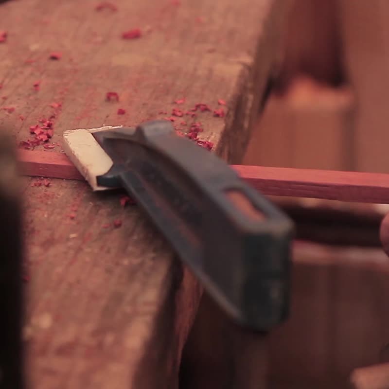 待煮|原创设计小众高级汉服现代复古风手工肌理感木头木质薄发簪 - 发饰 - 木头 